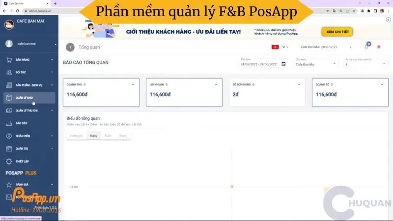 Phần mềm quản lý FnB PosApp