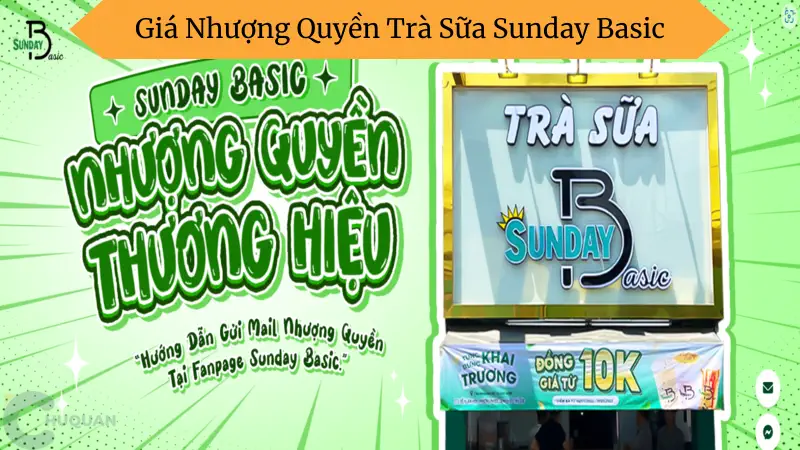 Giá nhượng quyền trà sữa sunday basic